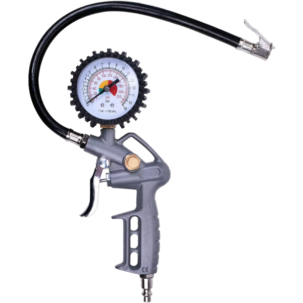 CALIBRADOR PNEUMATICO C/ MANOMETRO (GATILHO) - CB1097B