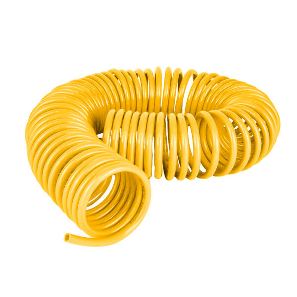 TUBO MANGUEIRA ESPIRAL C/ TRAMA DE NYLON 12MM CAVALO/CARRETA DE NYLON (Amarela) - 5,5MT - CB055As
