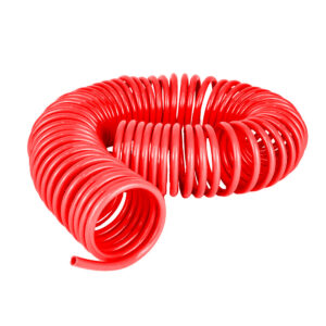 TUBO MANGUEIRA ESPIRAL C/ TRAMA DE NYLON 12MM CAVALO/CARRETA DE NYLON (Vermelha) - 4,5MT - CB045Vs