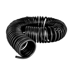 TUBO MANGUEIRA ESPIRAL C/ TRAMA DE NYLON 12MM CAVALO/CARRETA DE NYLON (Preto) - 4,5MT - CB045Ps