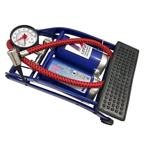 BOMBA DE AR ALTA PRESSAO CIL DUPLO C/ MAN 10 (PEDAL) - BA10