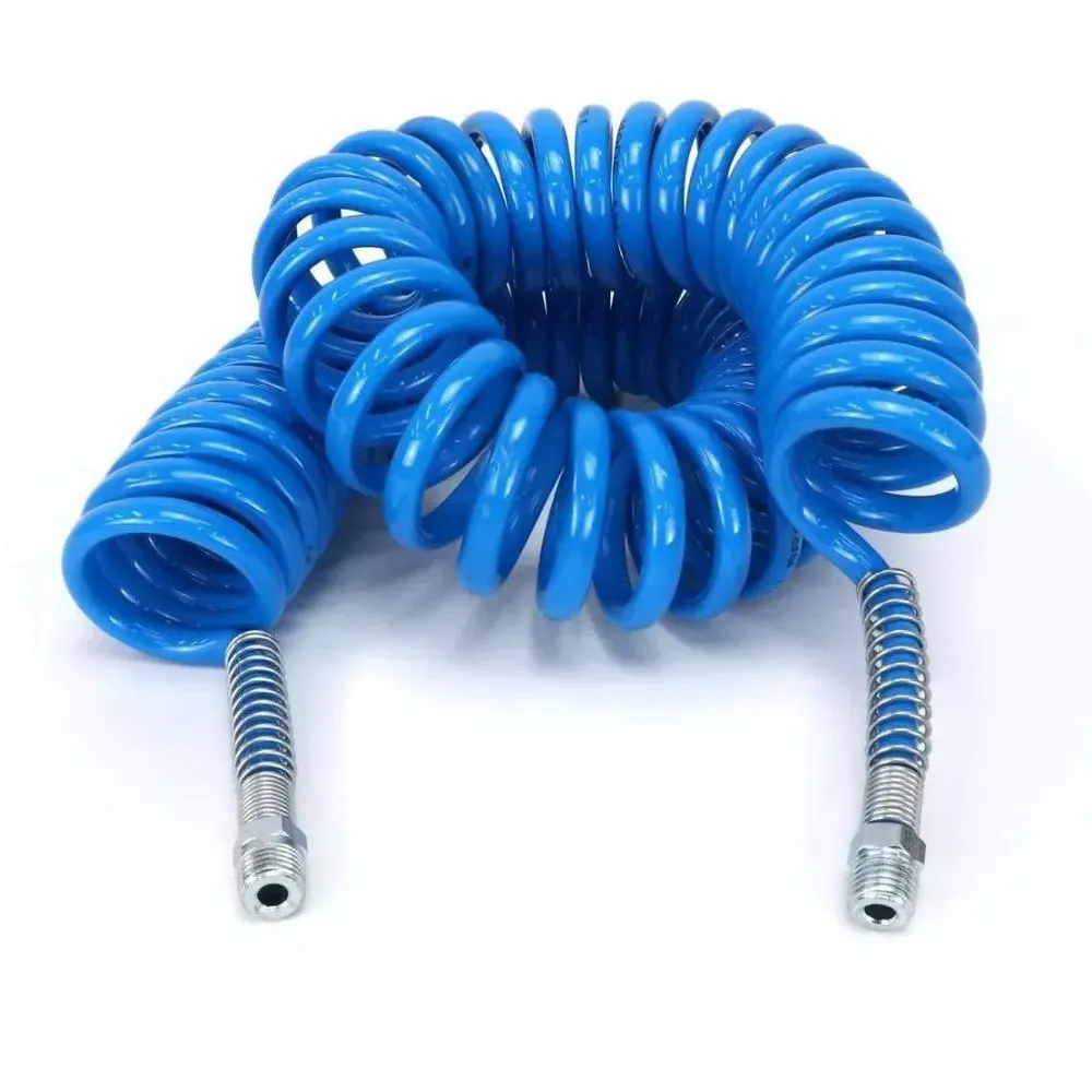 MANG. ESPIRAL C/ TRAMA DE NYLON 12MM CAVALO/CARRETA COMPLETO (Azul) - 1/2" MACHO x 4,5MT - CB04512AZ