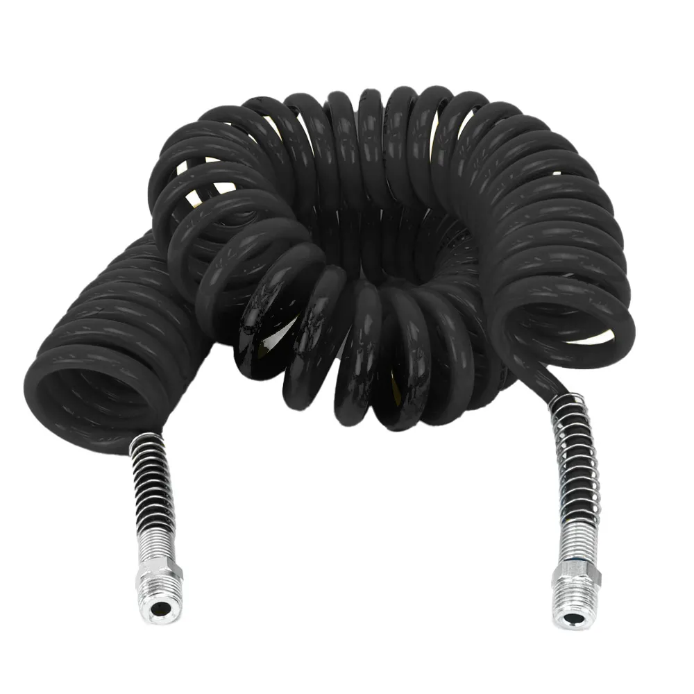 MANG. ESPIRAL C/ TRAMA DE NYLON 12MM CAVALO/CARRETA COMPLETO (Preta) - 1/2" FÊMEA x 5,5MT - CB05512P